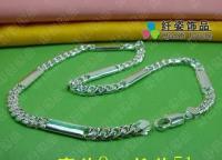 男士項鏈批發新風尚 925銀單扣短管分段設計引領潮流