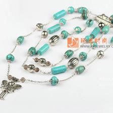 松石茶晶項(xiàng)鏈毛衣鏈 阿勇時(shí)尚飾品批發(fā)網(wǎng)，打造你的松石飾品潮流